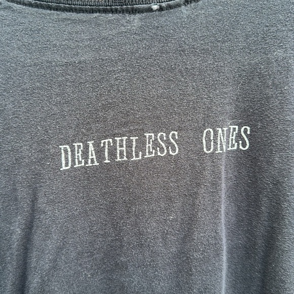 Vintage 2001 AFI Deathless Ones T Shirt Y2K Sz Large Band Tee Rock Skull - Picture 9 of 11